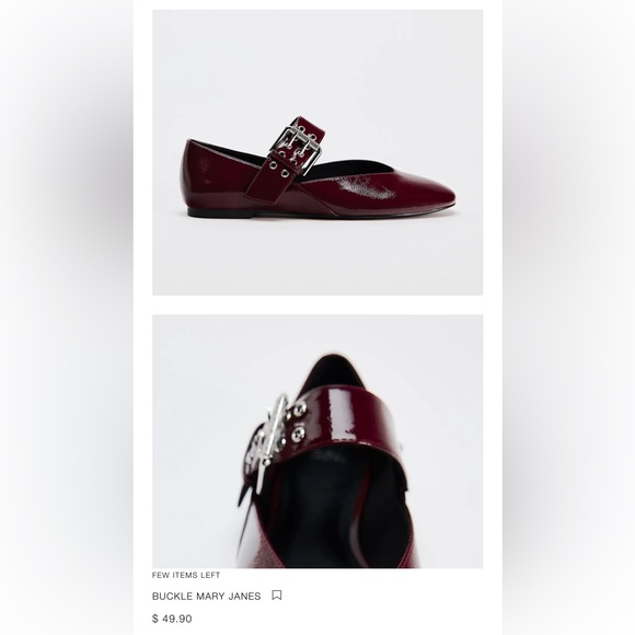 Zara buckle Maryjane shoe - Picture 1 of 6